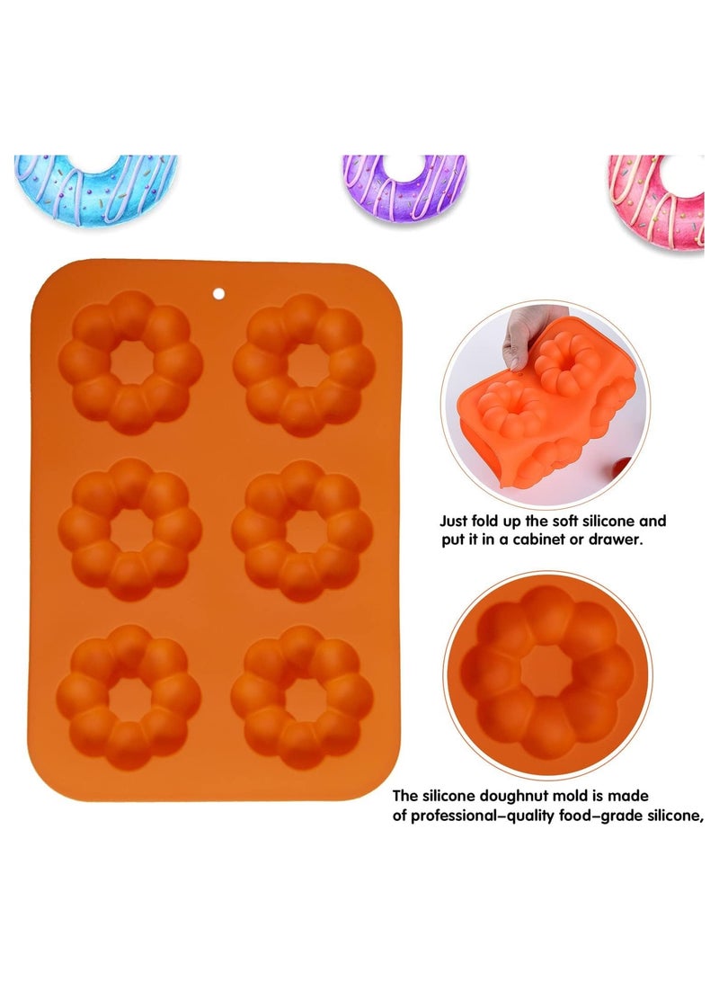 general Silicone doughnut baking tray set, non-stick baking tray, suitable for doughnuts, muffins, cakes, bagels, easy to pop out design - oven and dishwasher safe (3-piece set) - Image 4