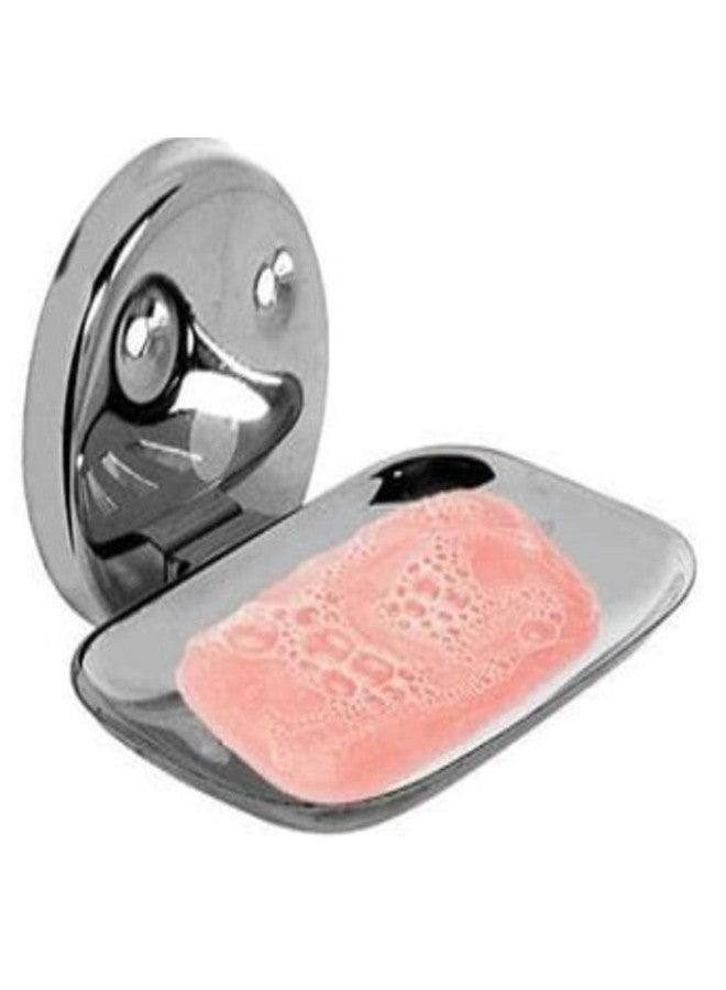 Greensify Stainless Steel Soap Dish Holder for Bathroom (Pack of 3) | Wall Mounted Soap Stand, Rust Proof Chrome Finish, Soap Holder for Wash Basin, Home & Hotel Bathroom Accessories - Image 4