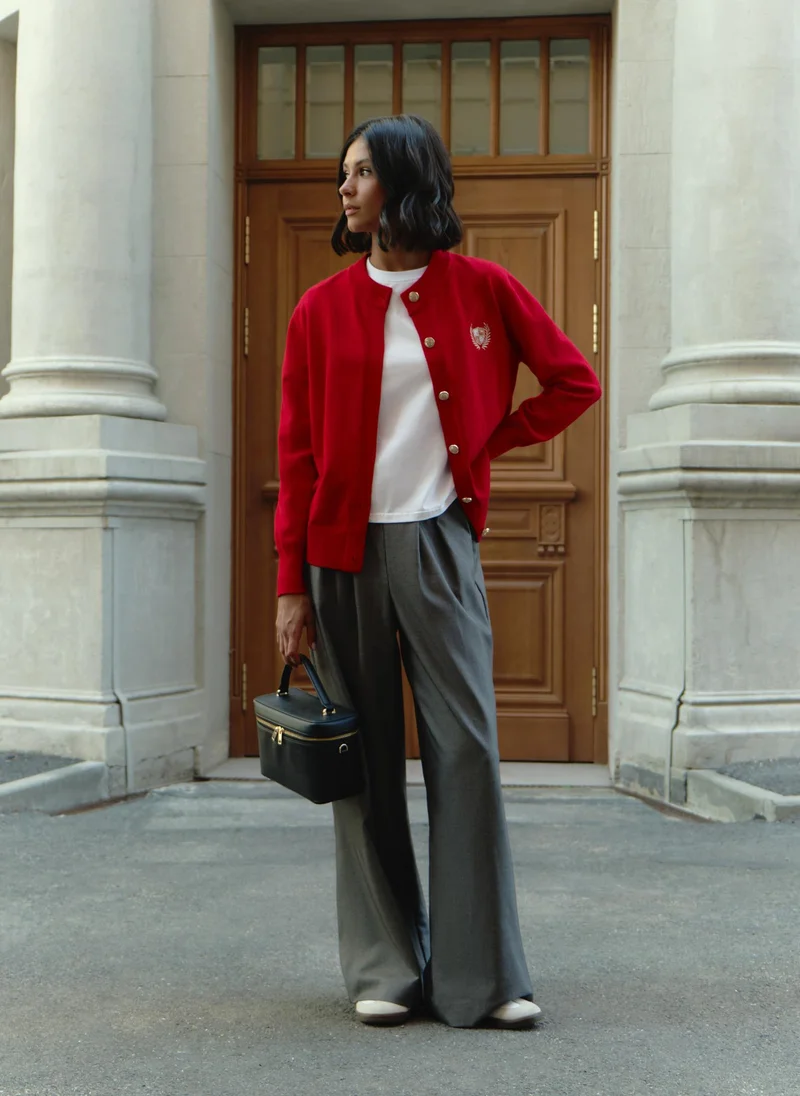 Lichi Palazzo trousers with pleats and matching ties