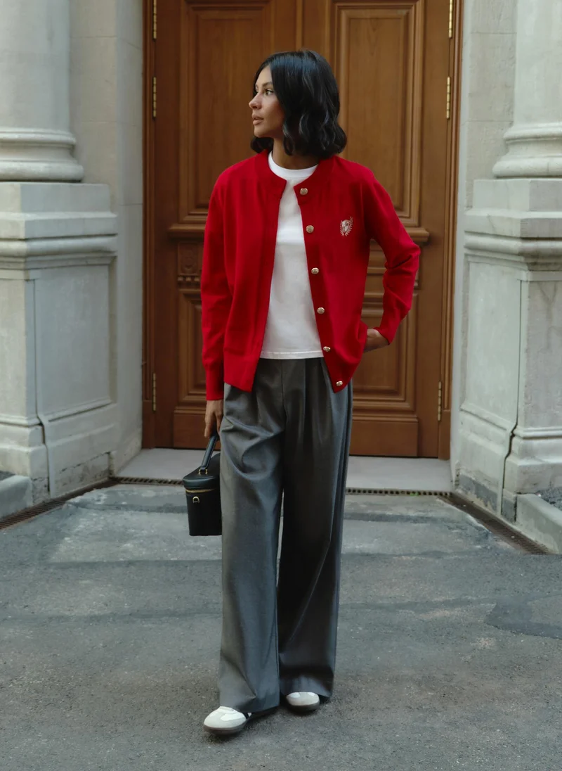 Lichi Palazzo trousers with pleats and matching ties