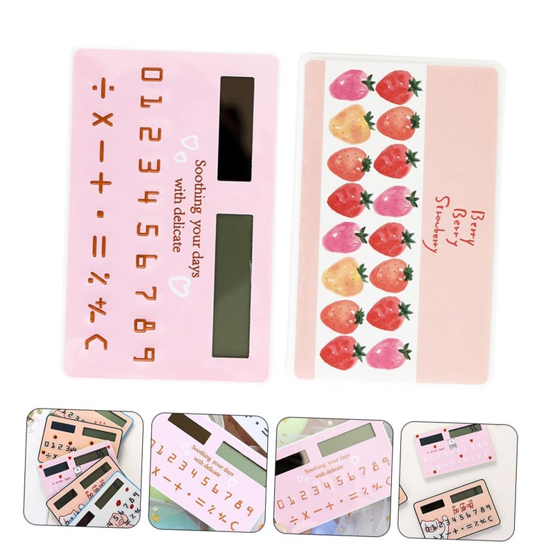 Solar Powered Calculator 2 Pack Compact Design for Students and Office Use - Image 4