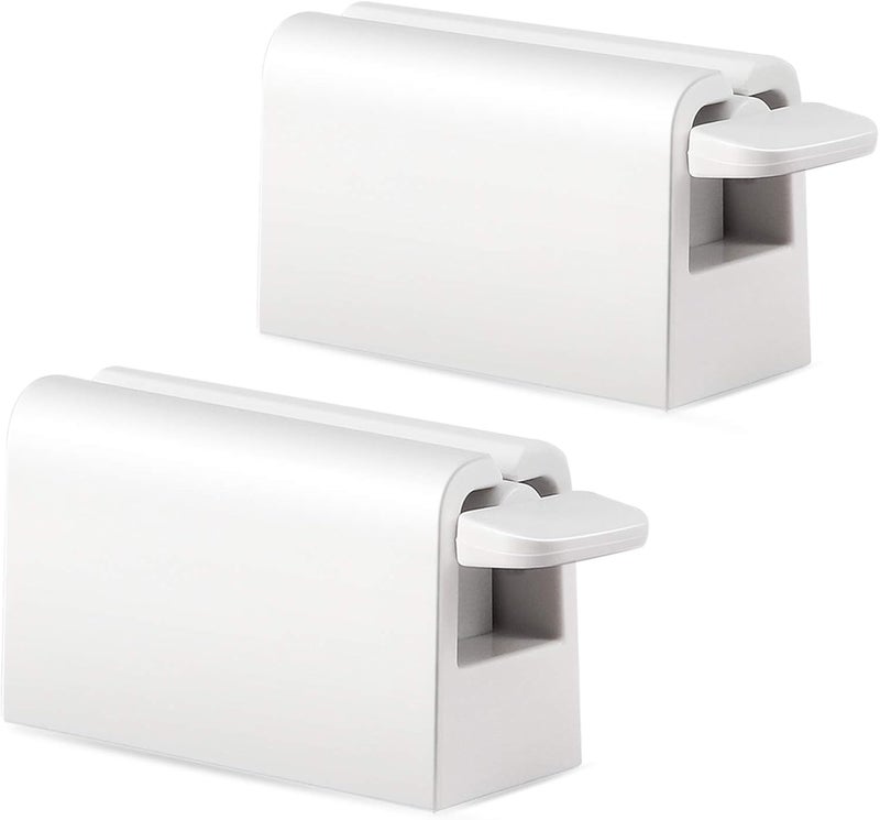 BEZOX Minimalist Toothpaste Tube Squeezers(Set of 2), Toothpaste Roller Squeeze Tool, Eco-Friendly Toothpaste Holder Dispenser - White - Image 1