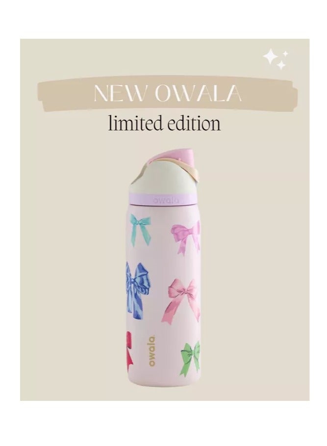 Owala FreeSip Insulated Stainless Steel Water Bottle With Straw For Sports Travel And School BPA Free Sports Water Bottle( LIMITED EDITION UO Exclusive 32OZ)  - Image 1
