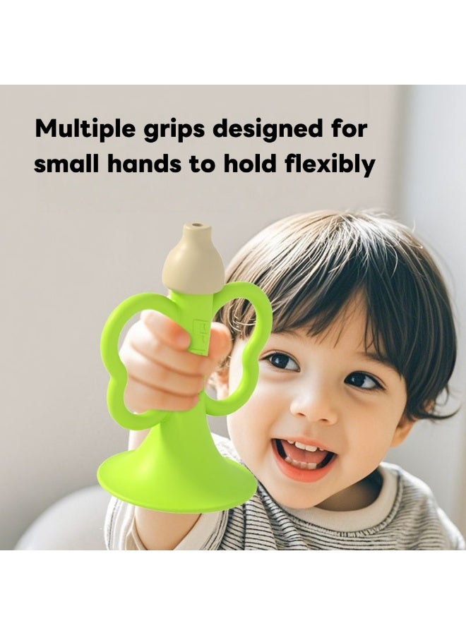 Food grade silicone baby trumpet can be blown and chewed children's toy 6-12 months baby whistle musical instrument - Image 5