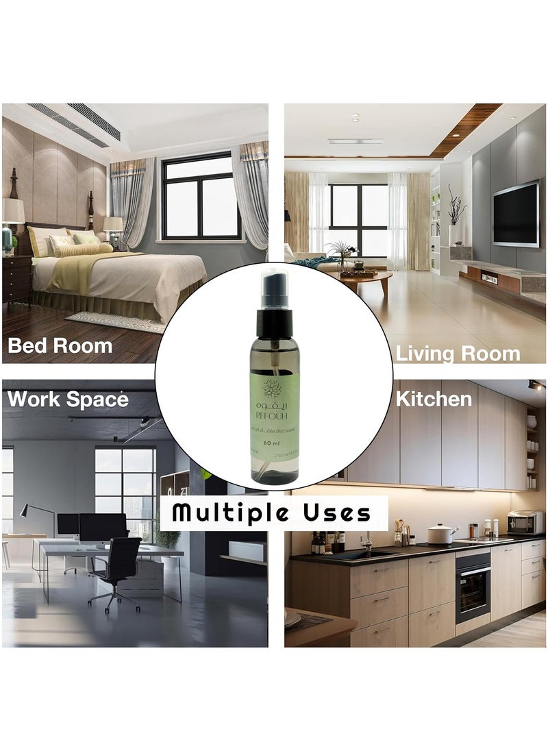 ماركة غير محددة - ريفو معطر جو سحري في زجاجة معطر جو للسيارة سعة 60 مل مصمم لجميع الأماكن - Image 1
