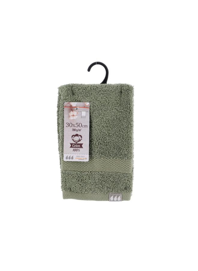 Tendance Quick Absorbent High Quality Cotton Hand Towel Khaki Green 30 x 50cm 7002143 - Image 2