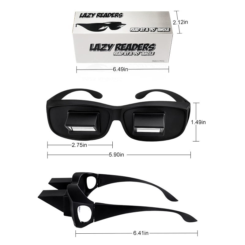 okcsc Horizontal Lazy Glasses Lying Down Bed Reading Watching HD Lazy Readers Glasses - Image 2