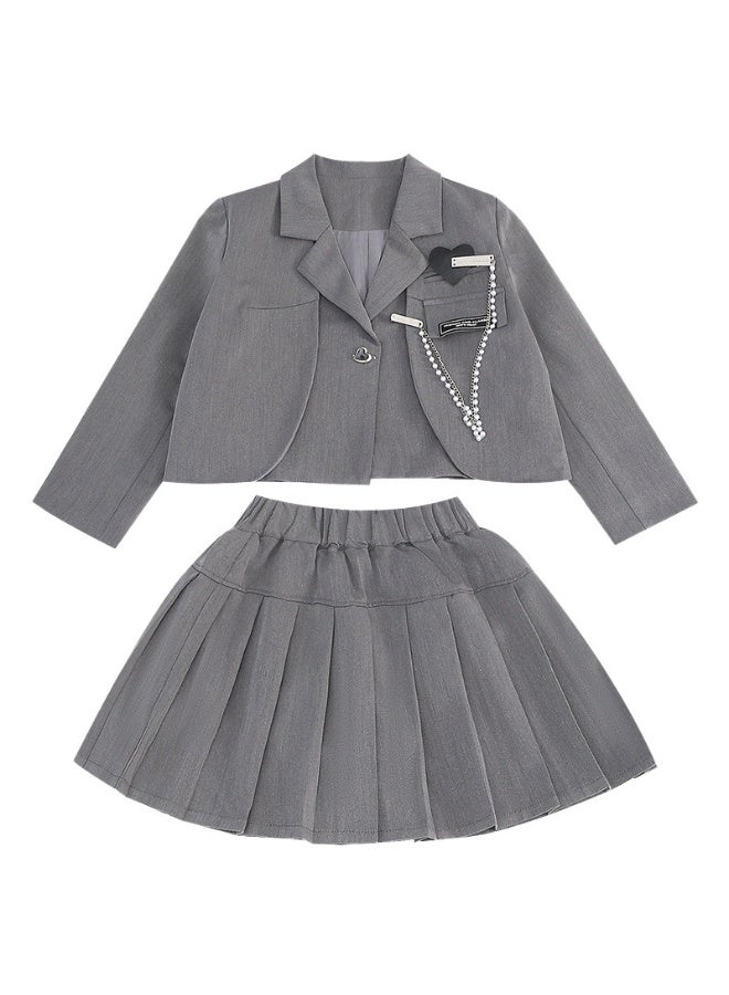 Shougu Girls' Fashionable Small Suit Set - Image 1