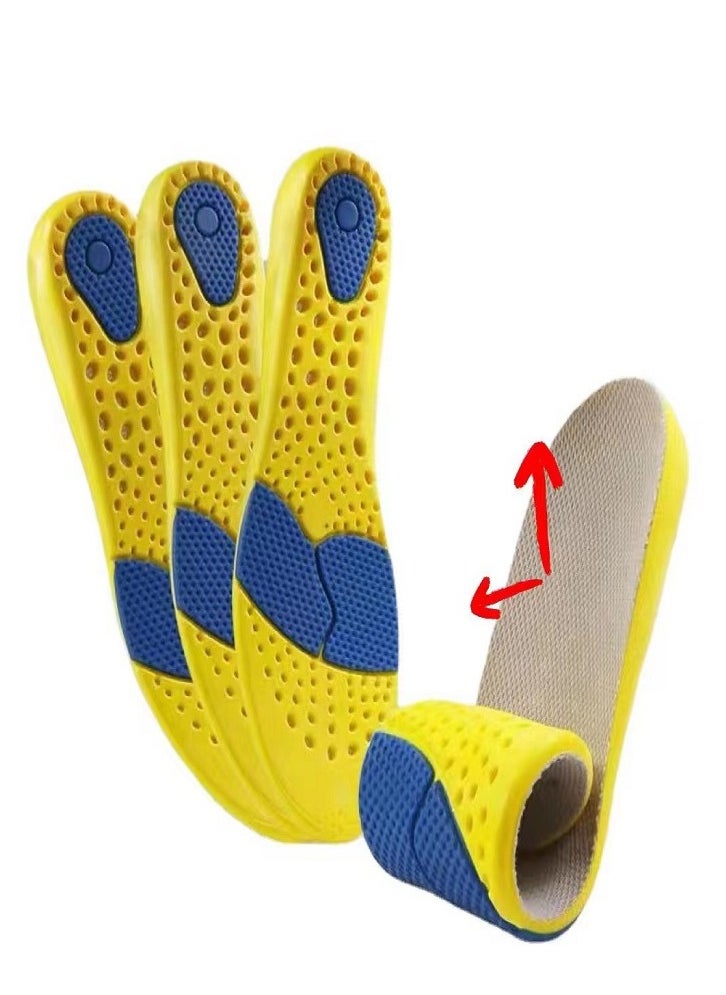 Generic - Premium Breathable Memory Foam Insoles - PU Material, Shock Absorption, Arch Support Design, Hidden Air Cushion - Image 1