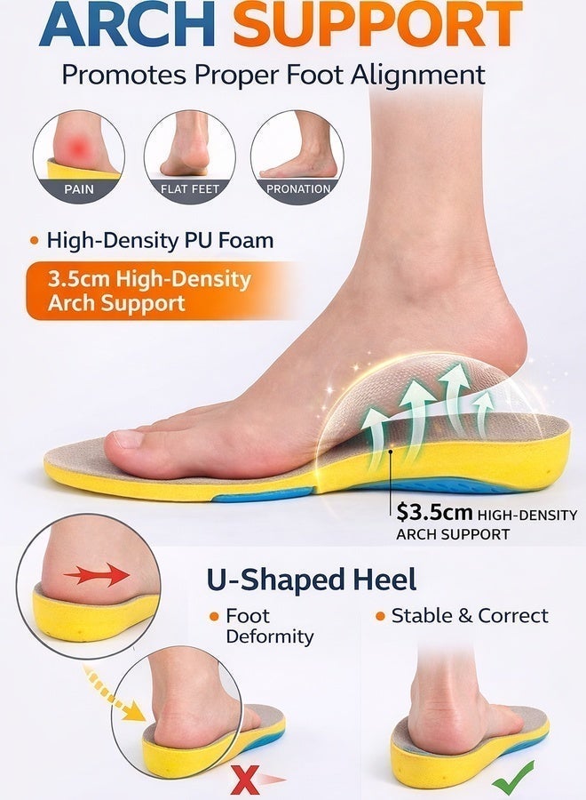 Premium Breathable Memory Foam Insoles - PU Material, Shock Absorption, Arch Support Design, Hidden Air Cushion - Image 2