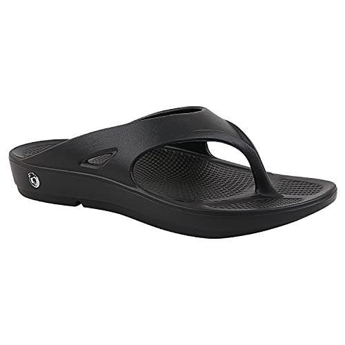 Neoz by Welcome Men's Flip Flops, Nero, CLASSIC, 6 - Image 1