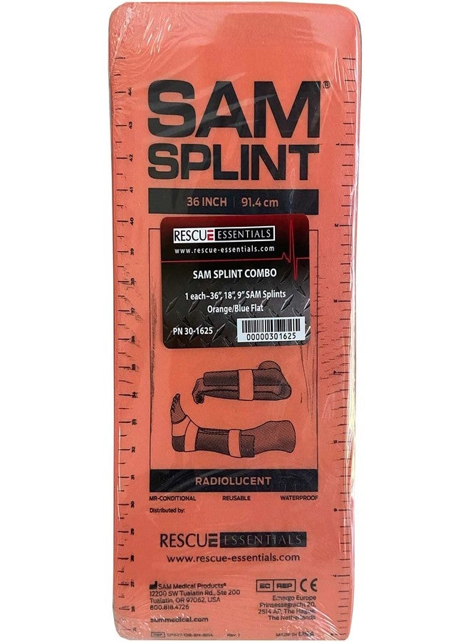 Rescue Essentials SAM SPLINT 3X COMBO PACK, 36", 18" AND 9"- ORANGE/BLUE - Image 2