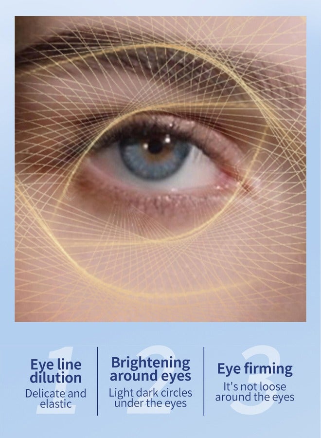 OCHEAL Anti Wrinkle Eye Cream,for Dark Circles and Puffiness Reduce Fine Lines and Wrinkles with Electric Applicator Anti Aging Line Smoothing Skin Care Treatment Daily Wrinkle Cream 20g - Image 3