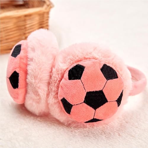 CLOTHERA Kid's Football Winter Warm Earmuffs (pack of 1) (Watermelon pink) - Image 3