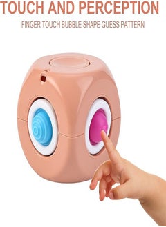 Fidget Cube Stress Anxiety Pressure Relieving gyro Cube , Silicone Bubble Toys,Fidget Hand Toys for Adult & Kids，Sensory puzzles (Yellow)  - Image 4