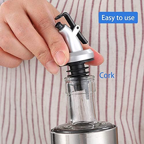 Kiyaan Oil Dispenser Stopper, Bottle Designed for Oil Olive Bottle, Leak-Proof Cap (Pack of 3) - Image 5
