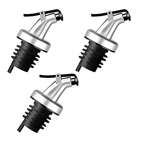 Kiyaan Oil Dispenser Stopper, Bottle Designed for Oil Olive Bottle, Leak-Proof Cap (Pack of 3) - Image 1