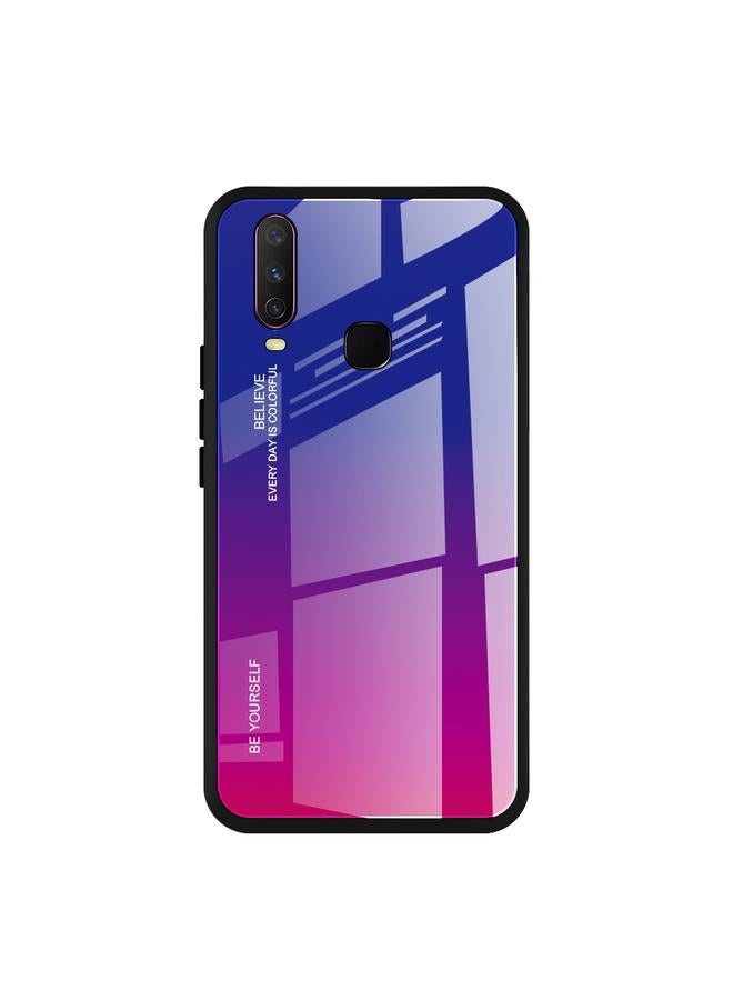 erorex Case For Vivo Y17 Gradient Color Glass Case - Image 2