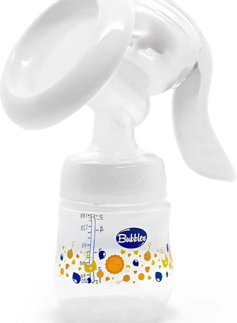 بابلز مضخة ثدي يدوية بلون أبيض، مقاس واحد من بابلز - Image 1
