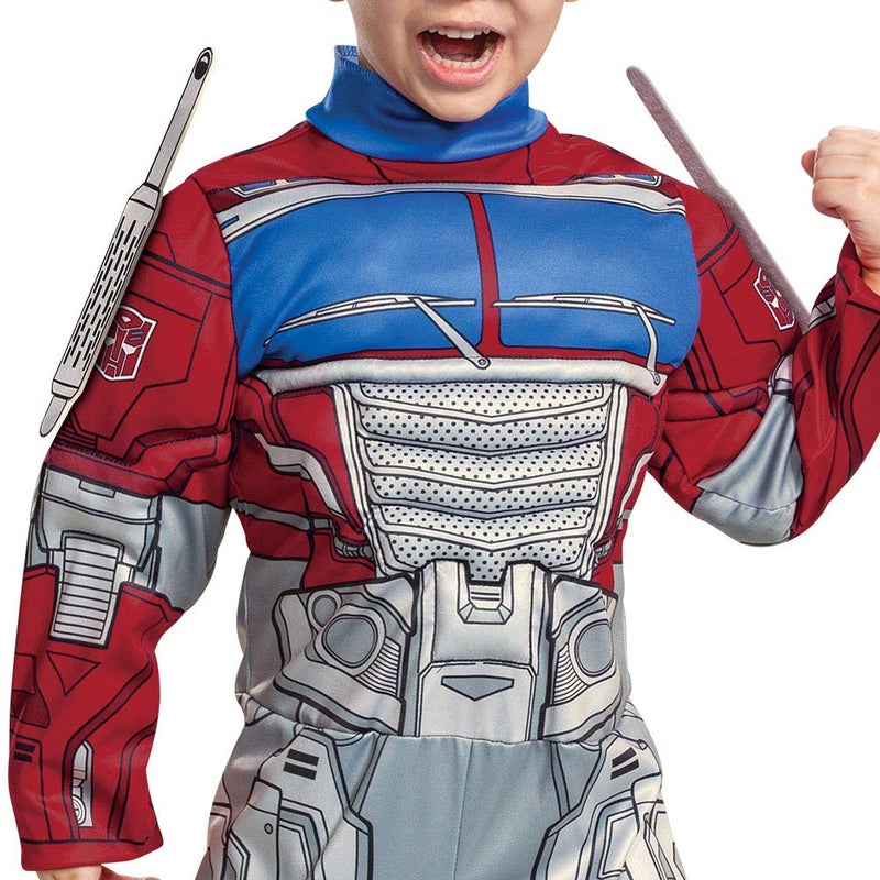Disguise Optimus Prime Costume, Toddlers Muscle Transformer Costumes for Boys, Padded Character Jumpsuit, Toddler Size Medium (3T-4T) - Image 3