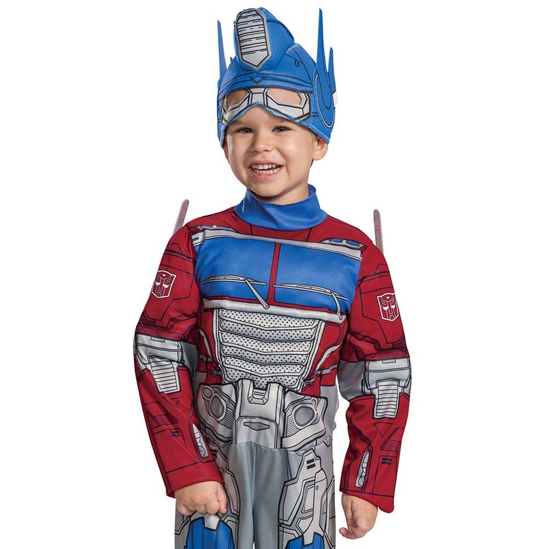 Disguise Optimus Prime Costume, Toddlers Muscle Transformer Costumes for Boys, Padded Character Jumpsuit, Toddler Size Medium (3T-4T) - Image 4