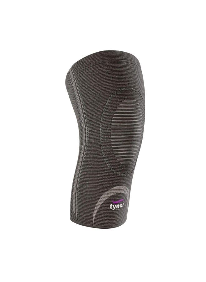 TYNOR Knee Cap with Patellar Ring | Neoprene Support for Pain Relief & Comfort for Men & Women | Breathable Compression for Gym, Exercise, Workout & Running, (Grey & Sky Blue, Small) - Image 1