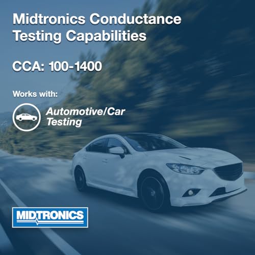 Midtronics ميدترونيكس - أداة تشخيص بطارية السيارات المتقدمة 12 فولت، مختبر النظام الكهربائي، PBT-300 - مختبر تحميل البطارية 100-1400 CCA، اختبار نظام التشغيل والشحن - اختبار التوصيل - تشخيص الخدمة - Image 5
