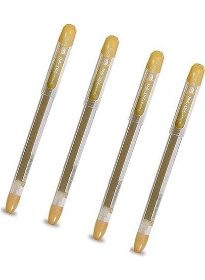 Dong-A My-Metal 0.7 mm Gold Needle Tip Pen 4 Pieces 