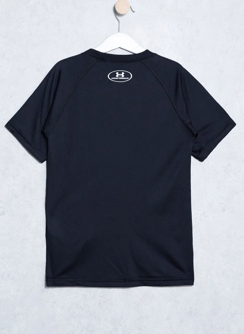 UNDER ARMOUR Youth Tech Big Logo  T-Shirt