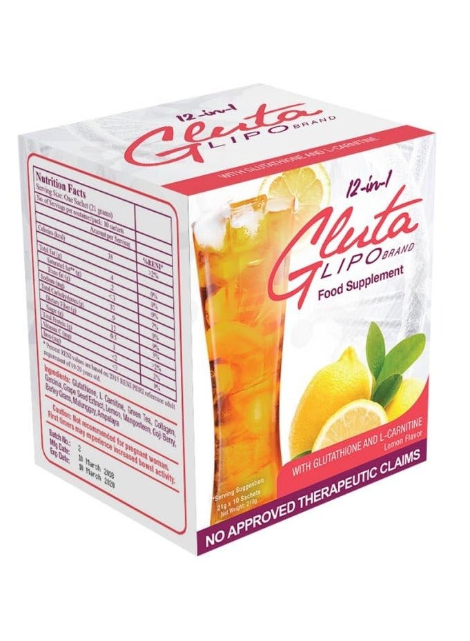 جلوتا عصير جلوتا ليبو 12 في 1 للتخلص من السموم - Image 1