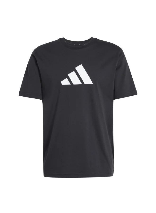 Adidas Adidas M Fi 3Bar Tee Black Training T-Shirts For Men M