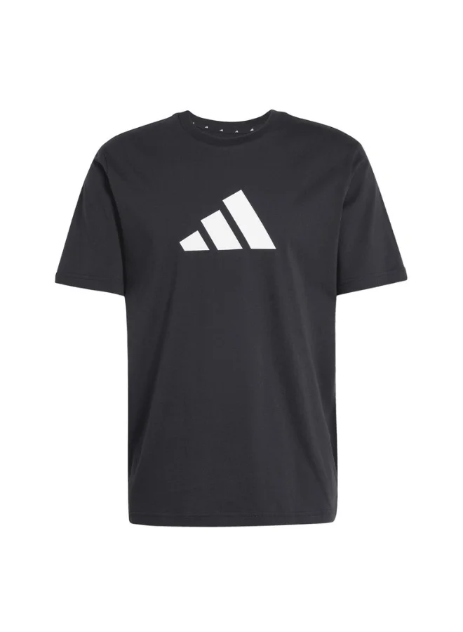 Adidas Adidas M Fi 3Bar Tee Black Training T-Shirts For Men M