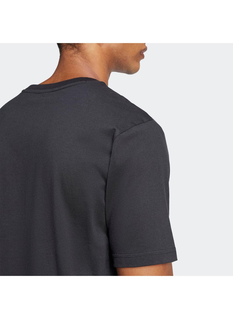 adidas تيشيرت    أسود بأكمام قصيرة للرجال - Image 4