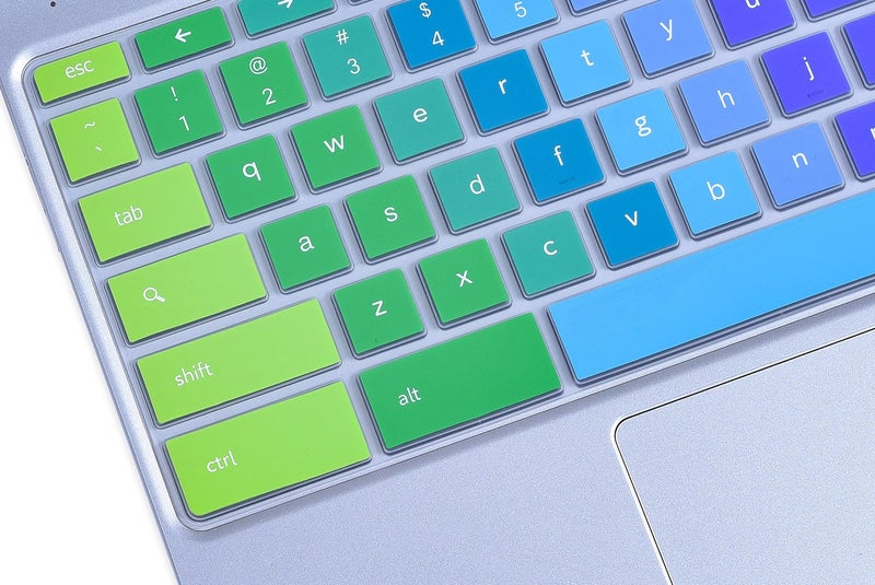 CaseBuy Keyboard Cover for Samsung Chromebook 4 3 2 XE500C12 XE310XBA XE500C13 XE501C13 11.6/ Chromebook 4 15.6 XE350XBA, Galaxy Chromebook Go 14 /Chromebook Plus V2 XE520QAB XE521QAB 12.2 -Rainbow - Image 4