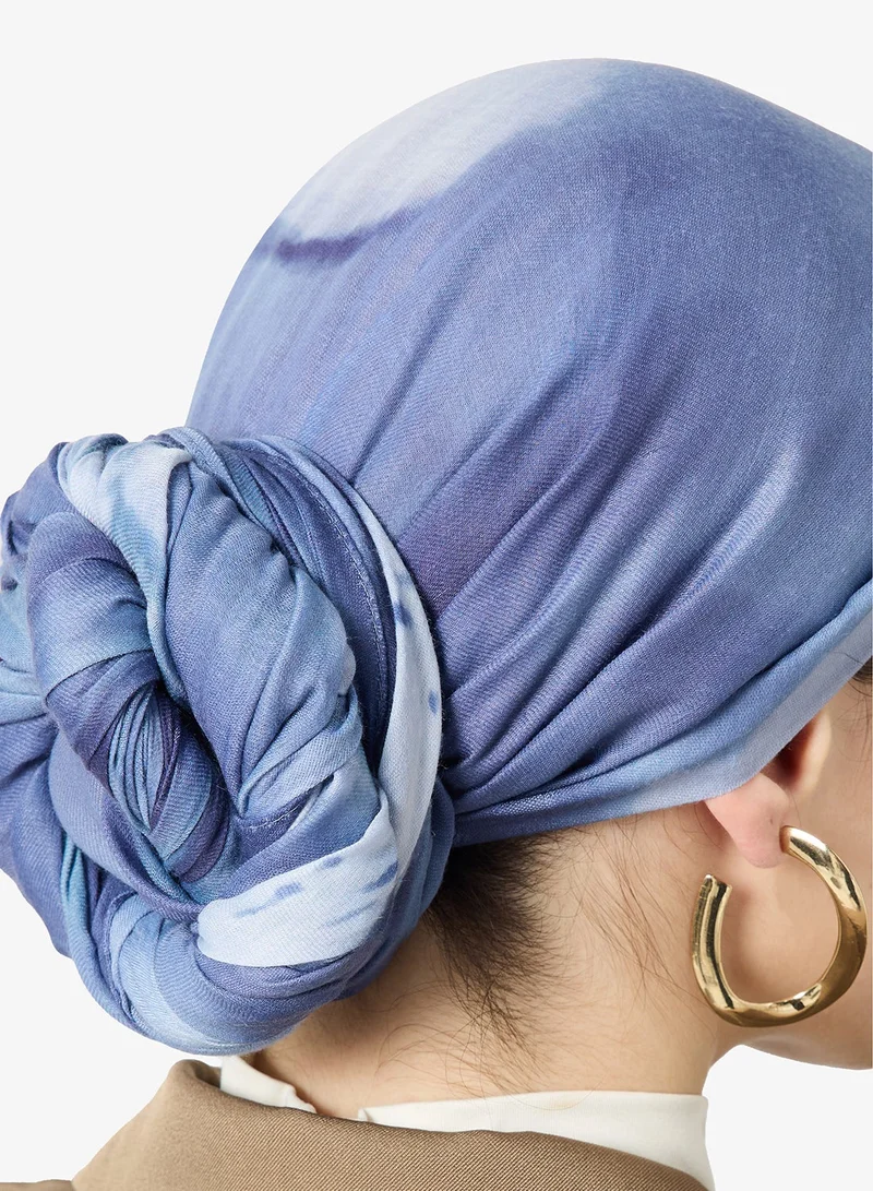 Khizana  Tie Dye Detail Modest Hijab Headscarf for Women | Best Price UAE