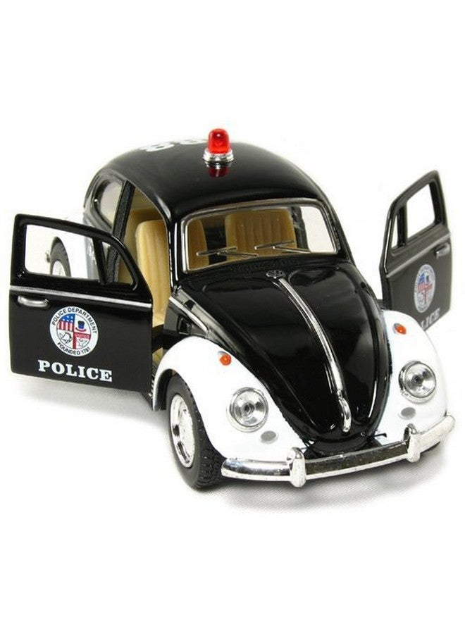 KiNSMART - 1967 Volkswagen Classic Beetle Police Edition 5 Inch 1:32 Scale Die Cast Metal Model Toy - Image 3