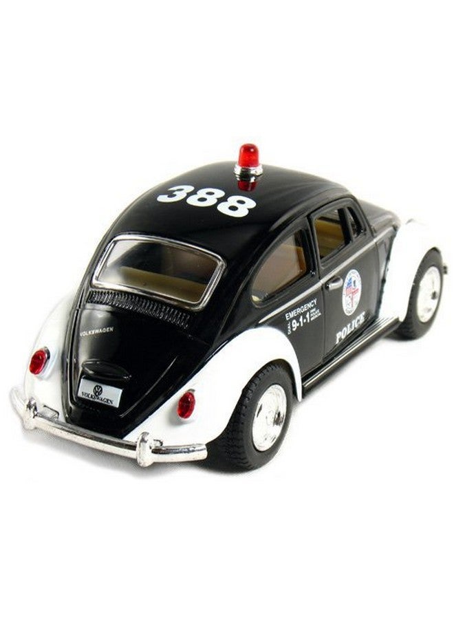 KiNSMART - 1967 Volkswagen Classic Beetle Police Edition 5 Inch 1:32 Scale Die Cast Metal Model Toy - Image 2