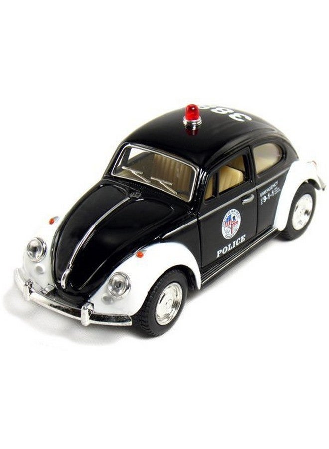 KiNSMART - 1967 Volkswagen Classic Beetle Police Edition 5 Inch 1:32 Scale Die Cast Metal Model Toy - Image 1