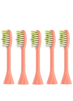 Generic Compatible with Philips One Series Sonicare Electric Toothbrush Replacement Brush Heads,for Philips One HY1100 HY1200 ONE Series Electric Toothbrush,5 Pack (Miami Coral, Medium)  - Image 1