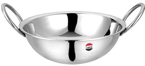 Camro Triply Round Heavy Bottom Kadhai (11 No, 1.5 Liters) | Gas Stove Compatible | Dishwasher Safe | DryVeg Hold Handles | Induction Friendly & Gas Ready | 6-Year Warranty - Image 4