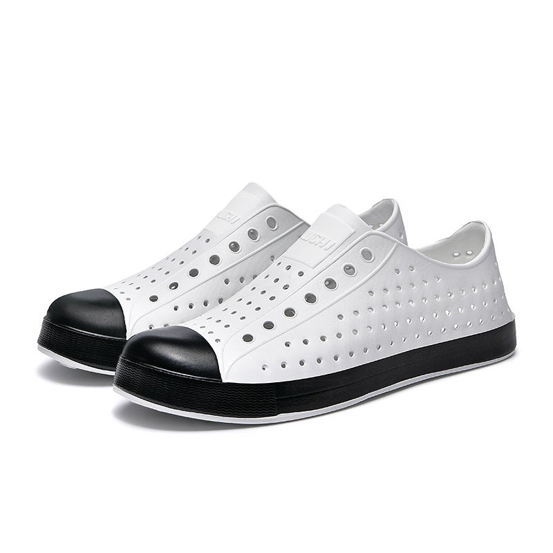 New Cave Shoes Men And Women Couple Summer Personality Hollow Casual Sandals Seaside Wading Beach Shoes - Image 1