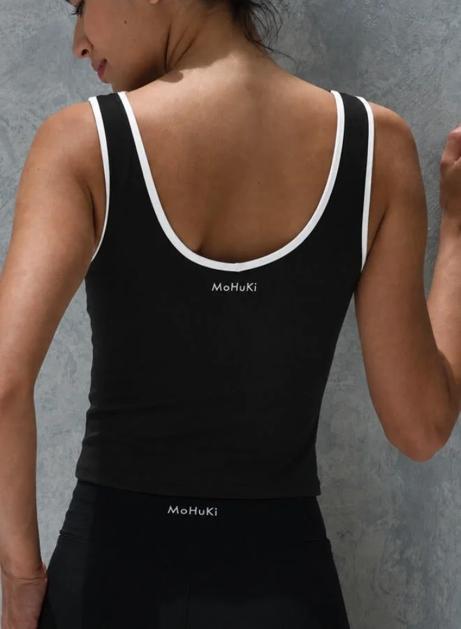 Mohuki Black Contour Active Tank for Women | Best Price UAE