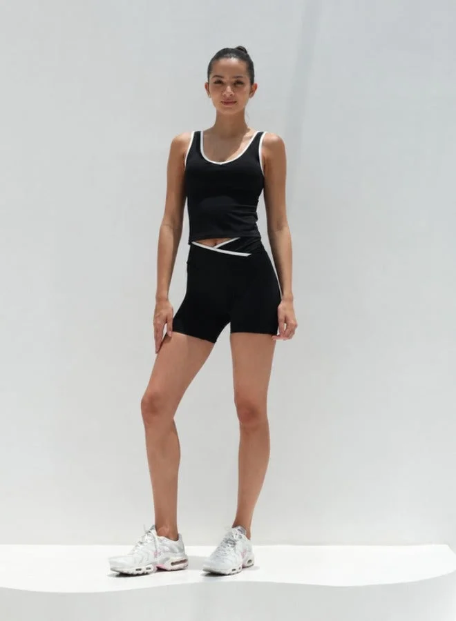 Mohuki Black Contour Active Tank for Women | Best Price UAE