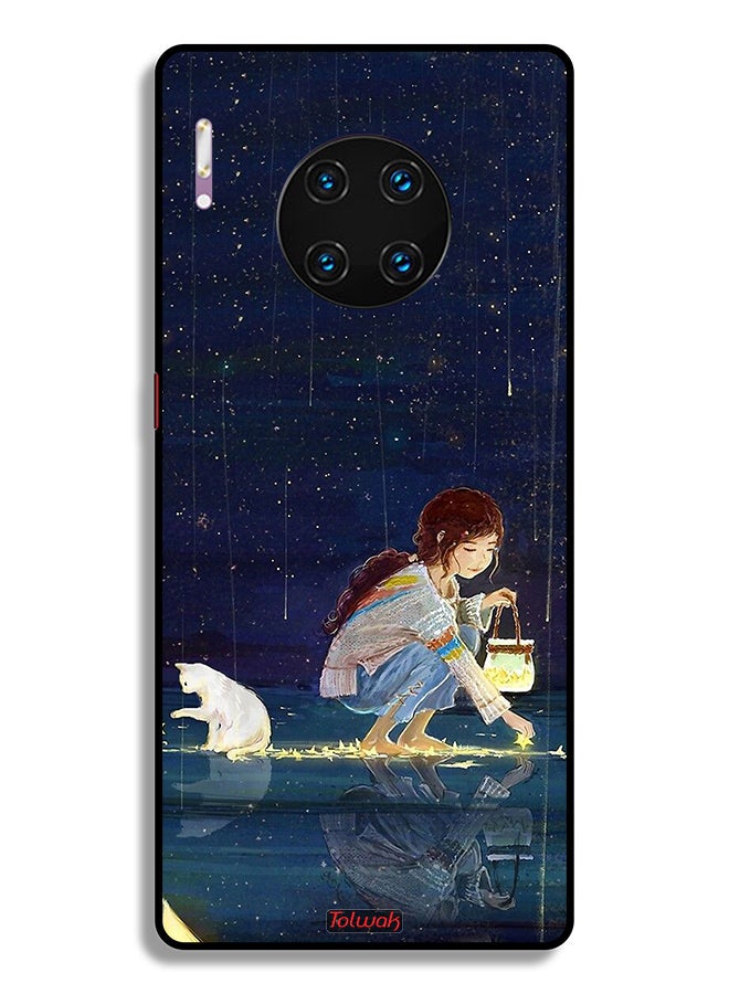 Tolwak Huawei Mate 30 Pro 4G Protective Case Cover Collecting Stars Art  - Image 2