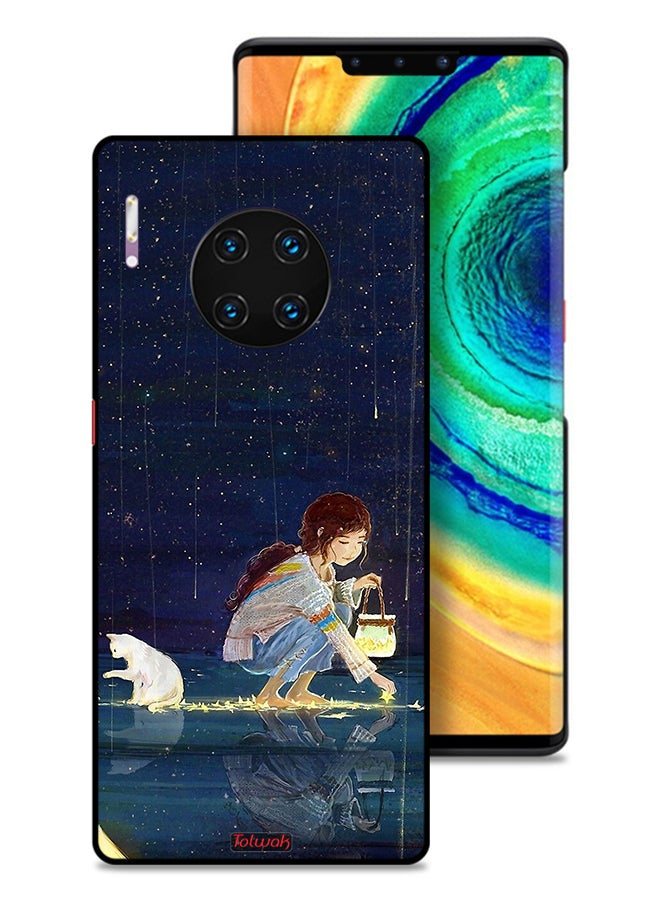 Tolwak Huawei Mate 30 Pro 4G Protective Case Cover Collecting Stars Art  - Image 1