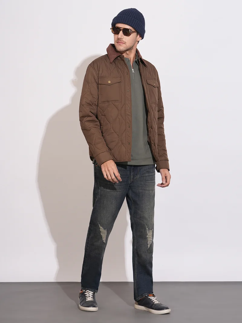 Being Human DARK TONE Men Regular Fit Mid-Rise Highly Distressed Heavy Fade Jeans for Men | Best Price UAE