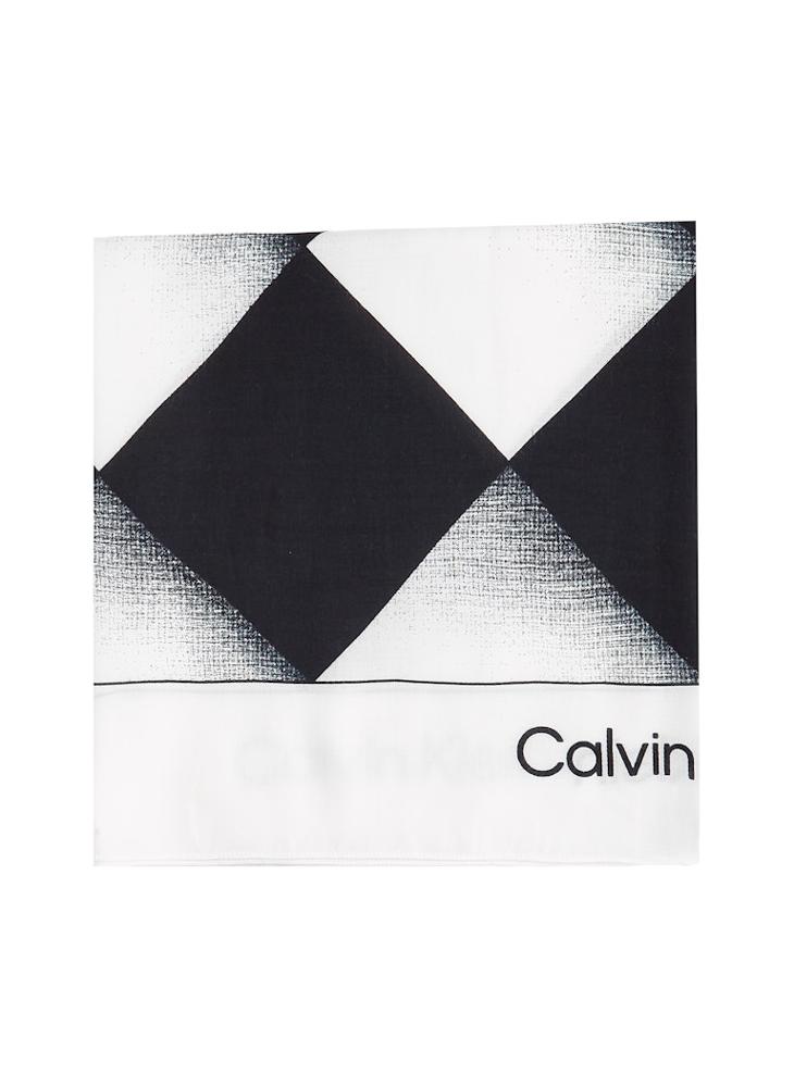 CALVIN KLEIN QUILT PRINT SQUARE SCARF  - Image 1