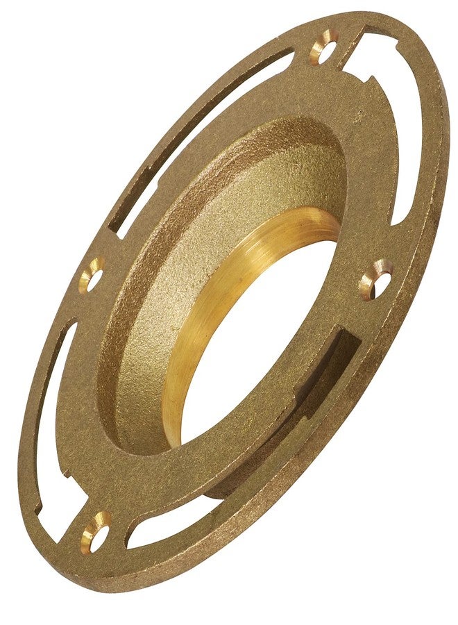Raven CSUG6252 Closet Flange with Four Mounting Slots, 4 Inch x 3 Inch, Solid Brass, 4” x 3 - Image 1