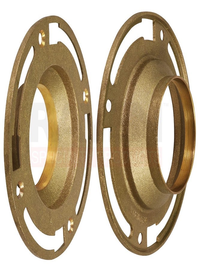 Raven CSUG6252 Closet Flange with Four Mounting Slots, 4 Inch x 3 Inch, Solid Brass, 4” x 3 - Image 2