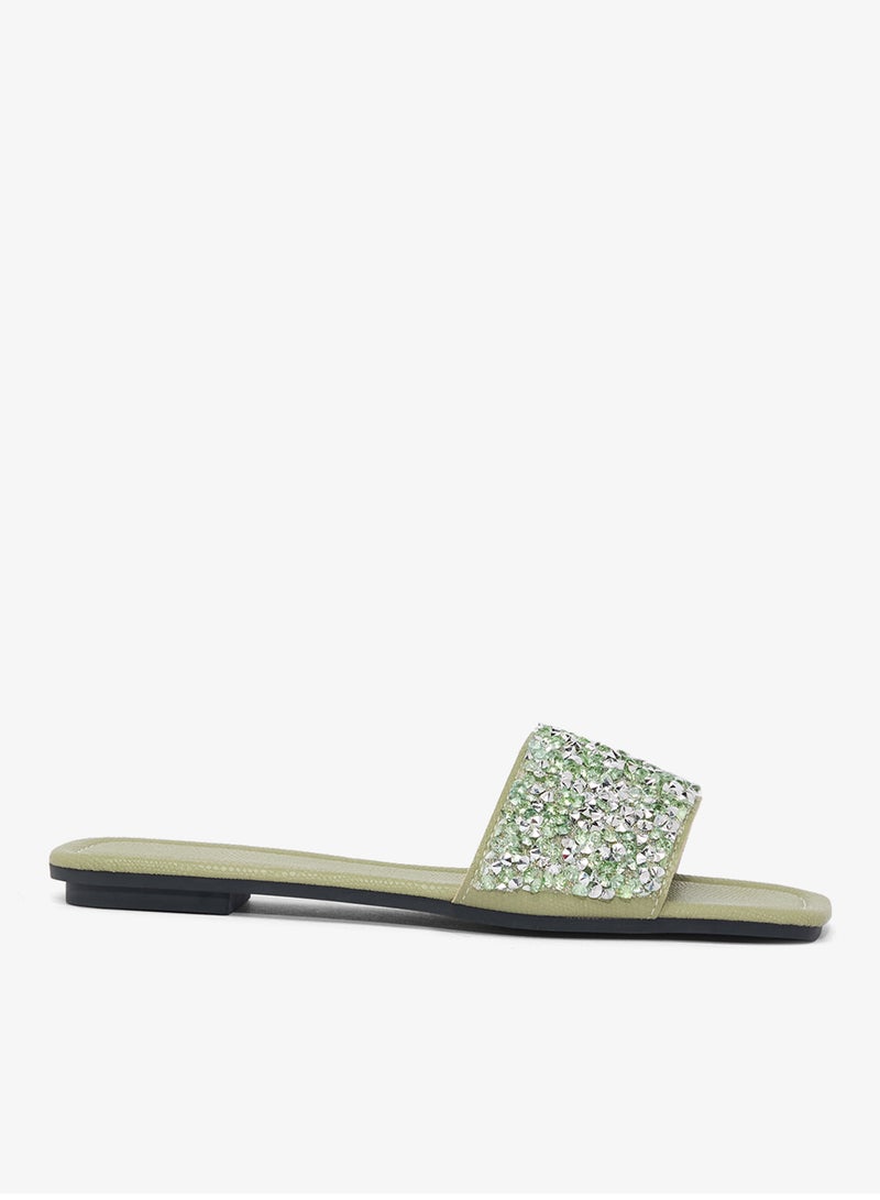 Khizana Embellished Detailed Flat Sandals - Image 1